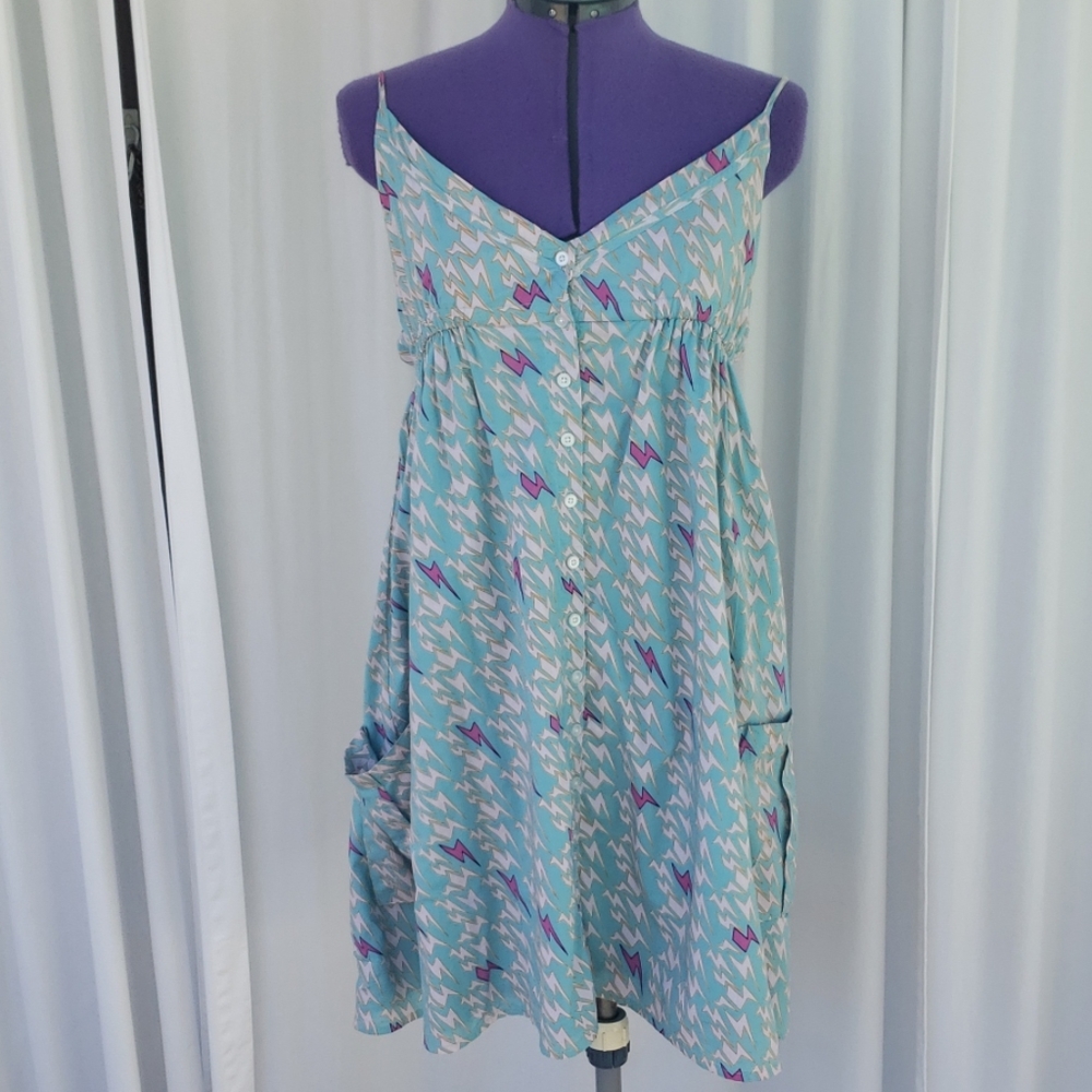 Vintage Dear AB V Neck Spaghetti Strap Dress